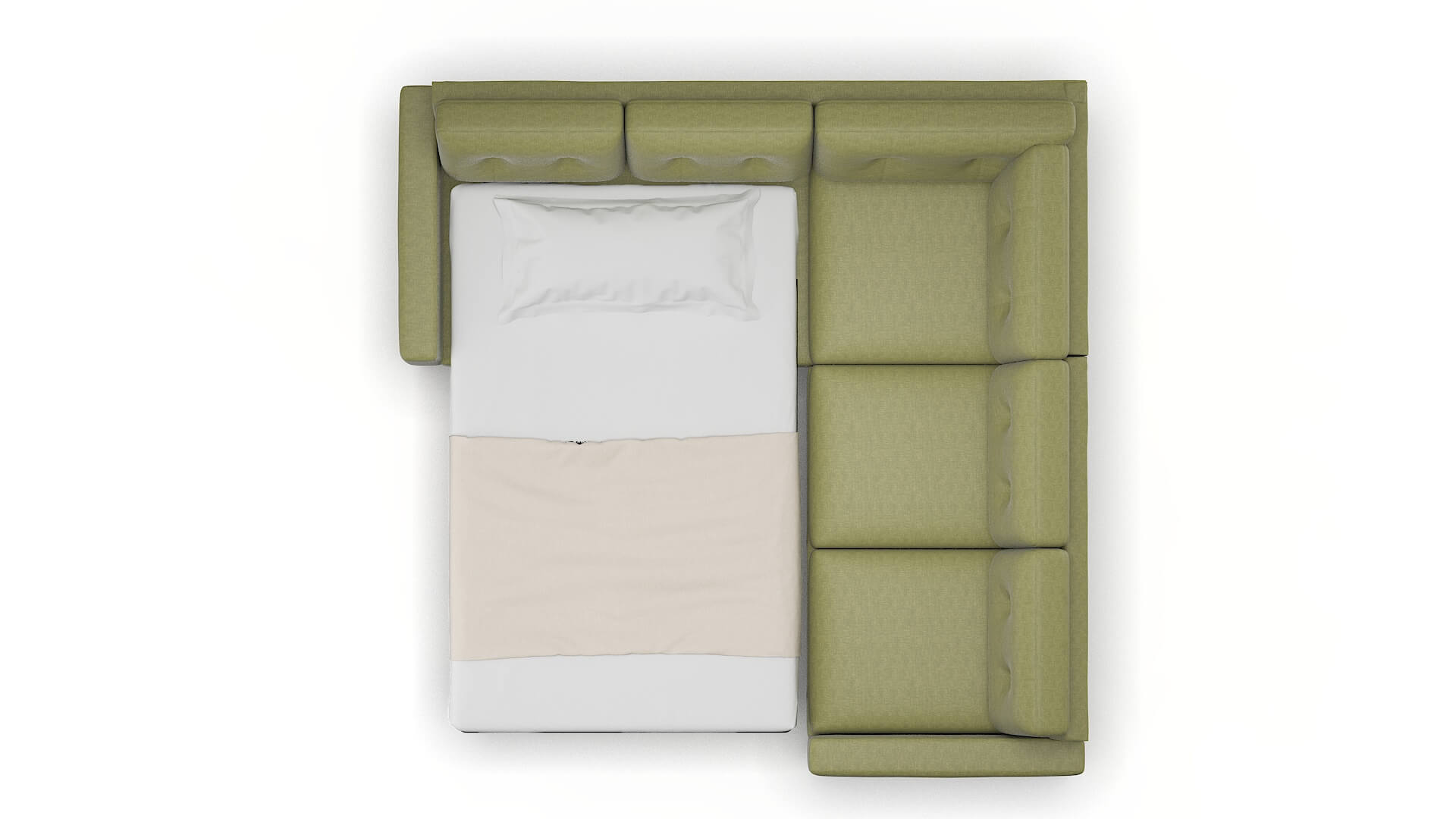 Milan Dream_d Forest Sectional Sleeper Espresso legs 3