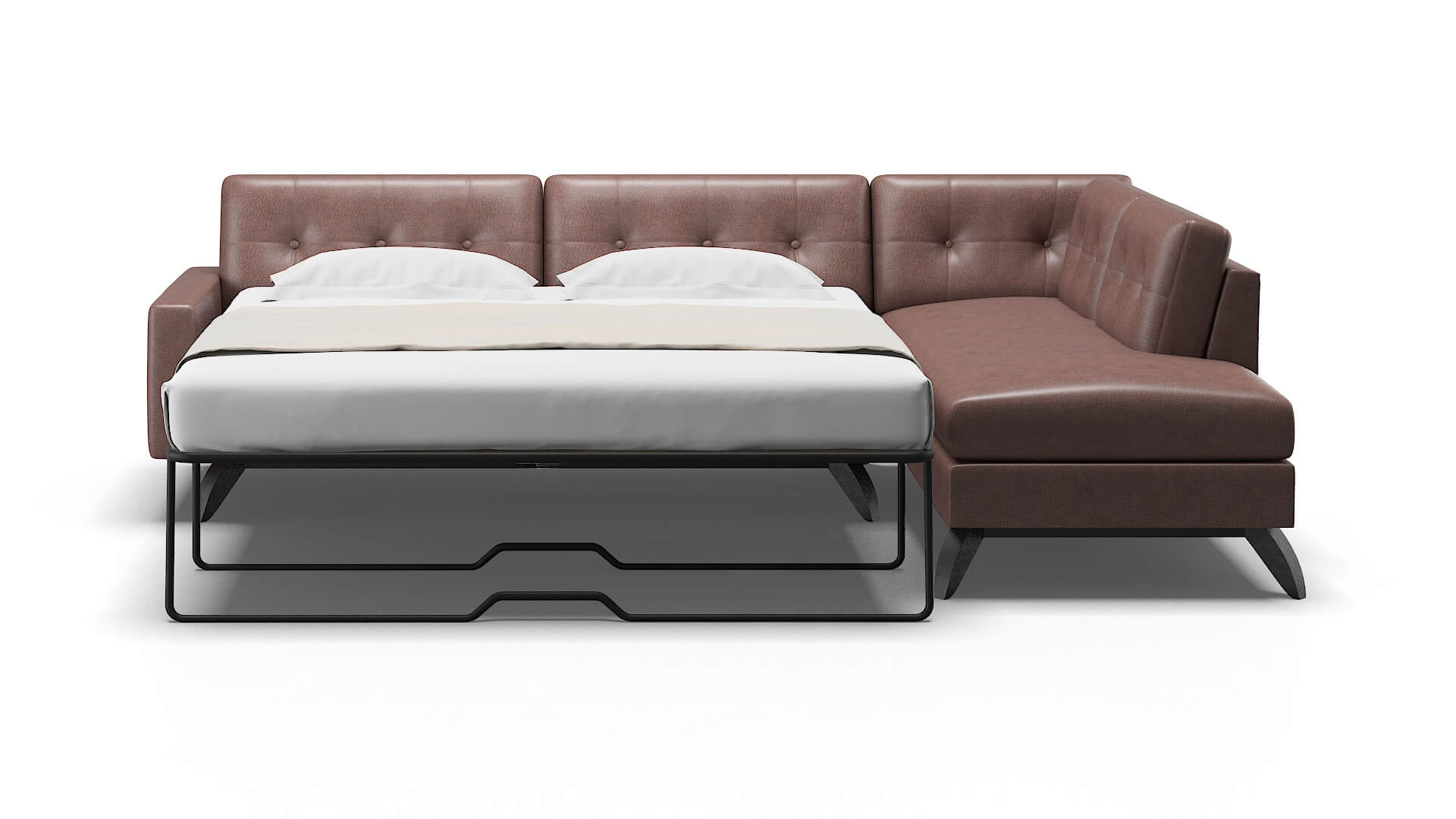 Milan Ford Brown Panel Sleeper Espresso legs 1