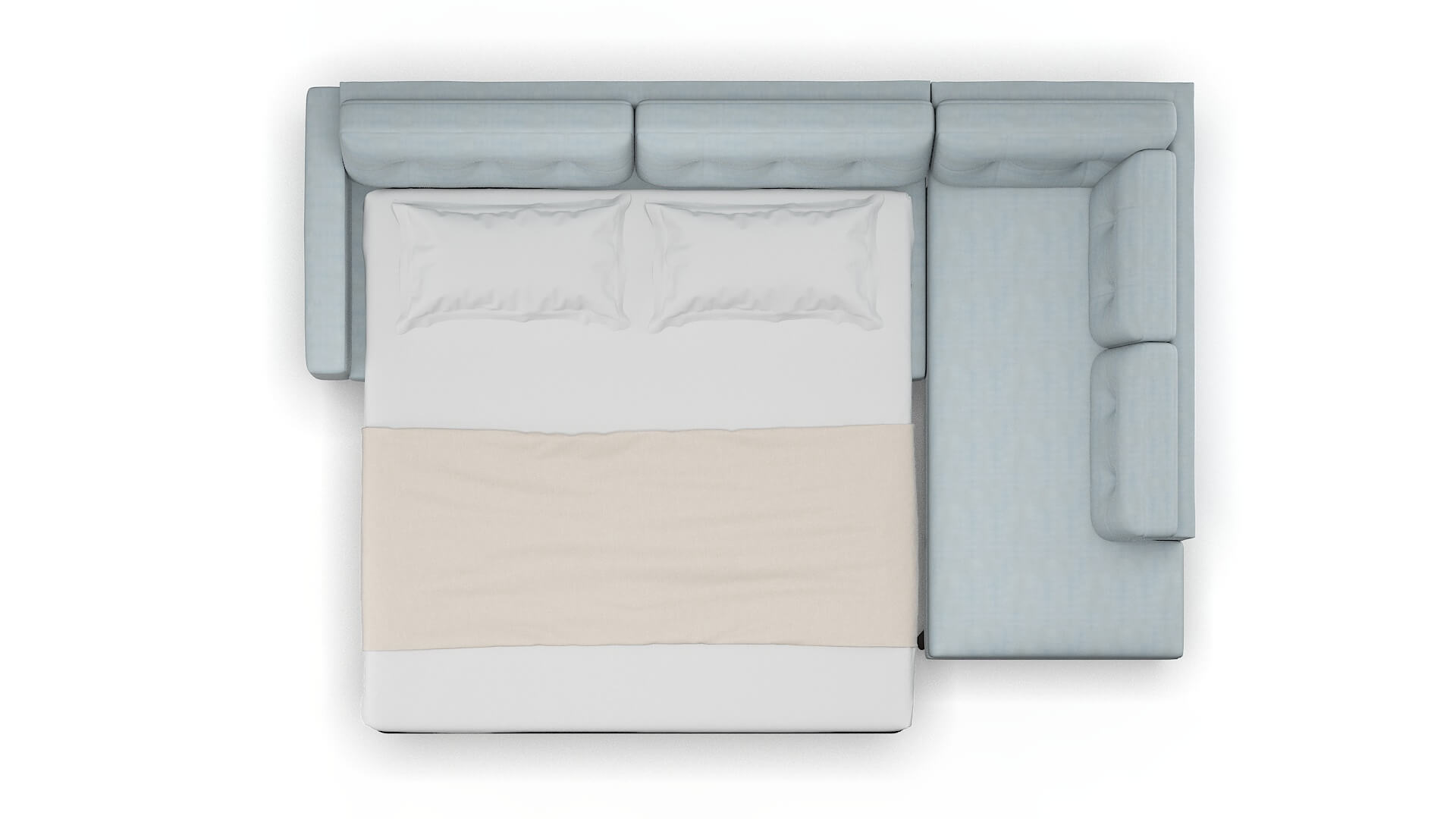 Milan Hathaway Aqua Panel Sleeper Espresso legs 3