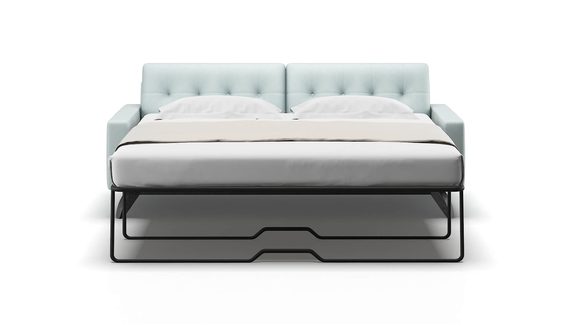 Milan Hepburn Peridot Sofa Sleeper Espresso legs 1