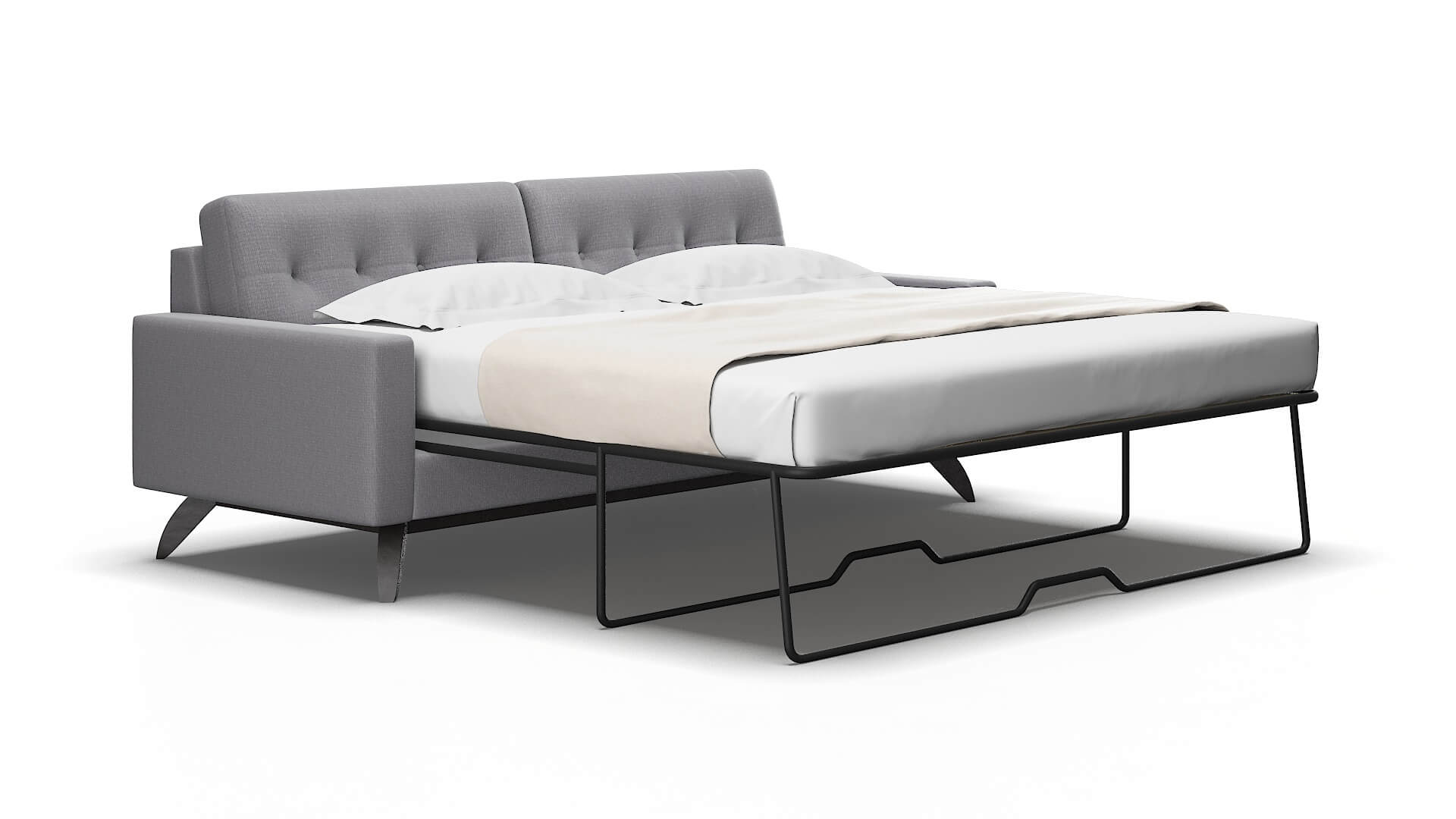 Milan Insight denim Sofa sleeper Espresso Legs  2