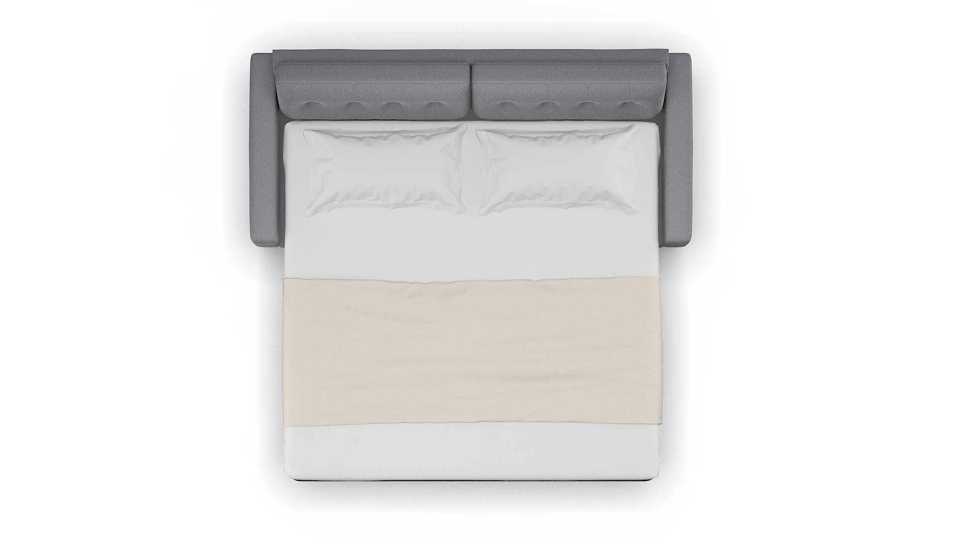 Milan Insight Denim Sofa Sleeper Espresso legs 3