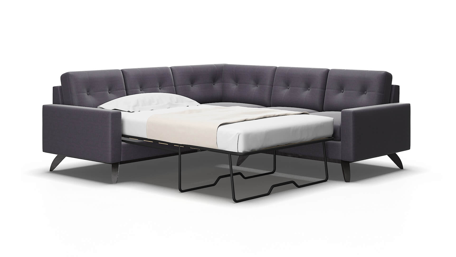 Milan Keylargo grape Sectional sleeper Espresso Legs  2