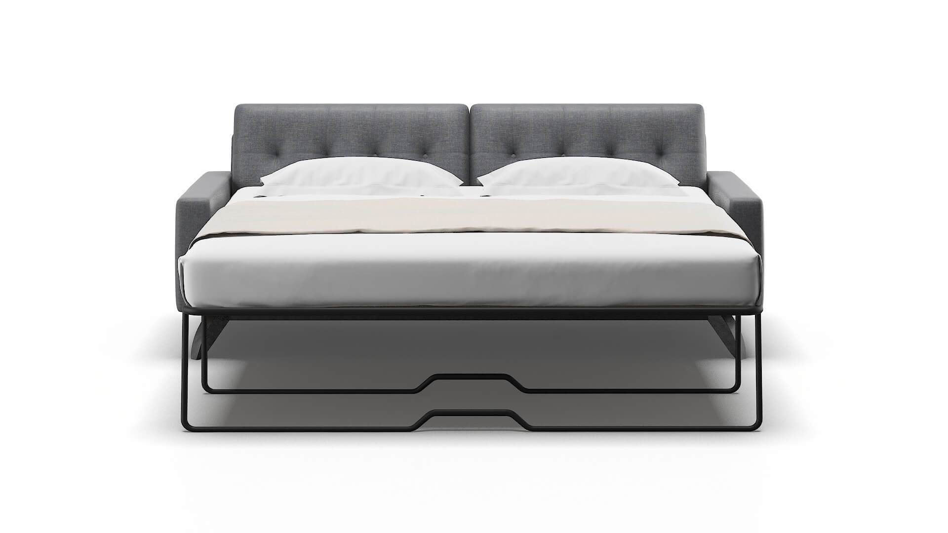 Milan Keylargo Graphite Sofa Sleeper Espresso legs 1