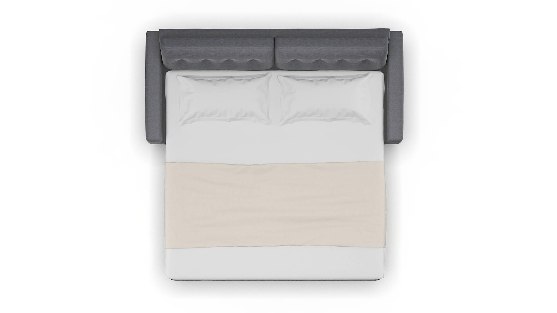 Milan Keylargo Graphite Sofa Sleeper Espresso legs 3