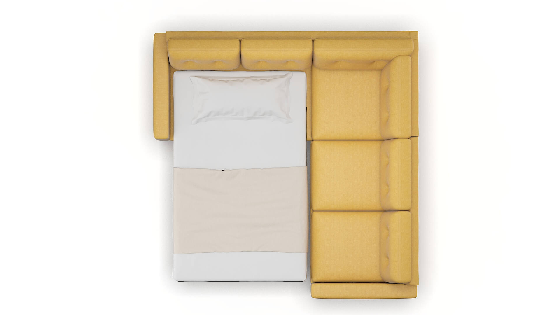 Milan Keylargo Honey Sectional Sleeper Espresso legs 3