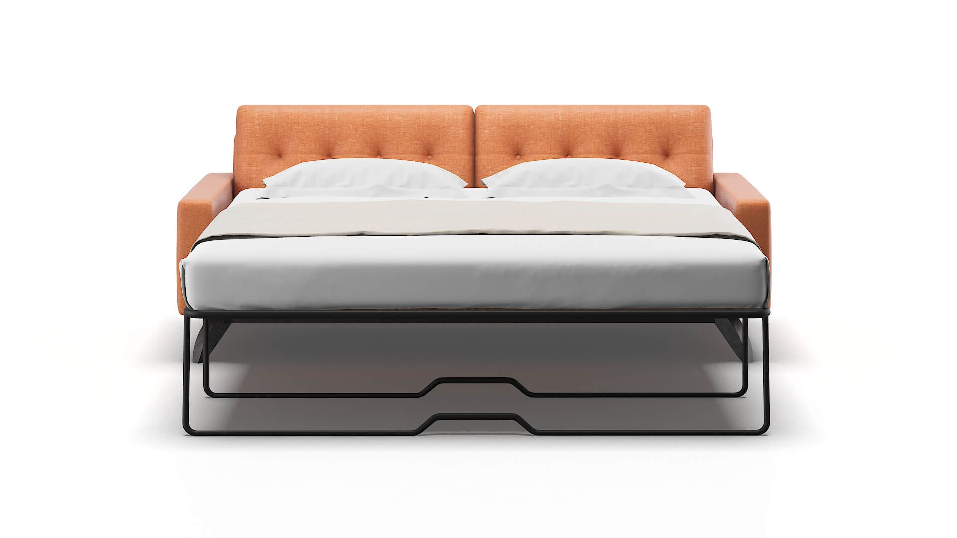 Milan Keylargo Terracotta Sofa Sleeper Espresso legs 1