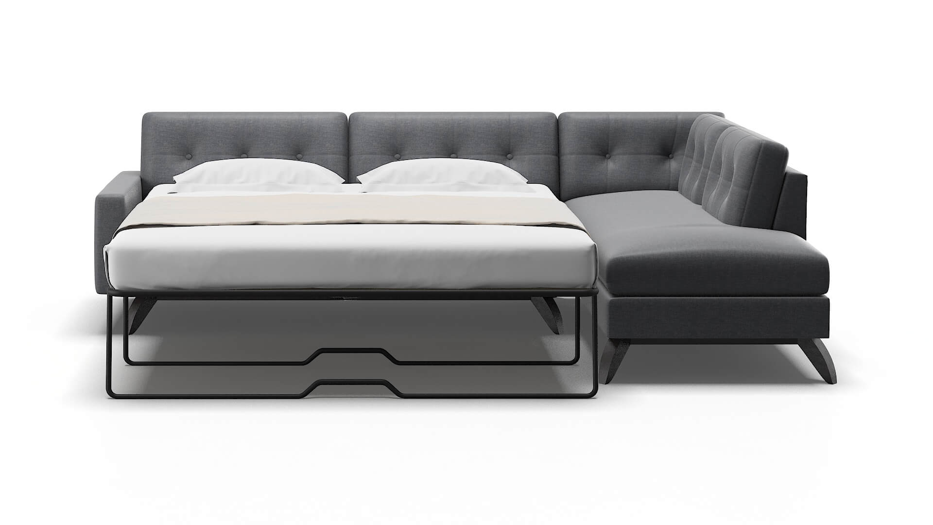 Milan Lana Onyx Panel Sleeper Espresso legs 1