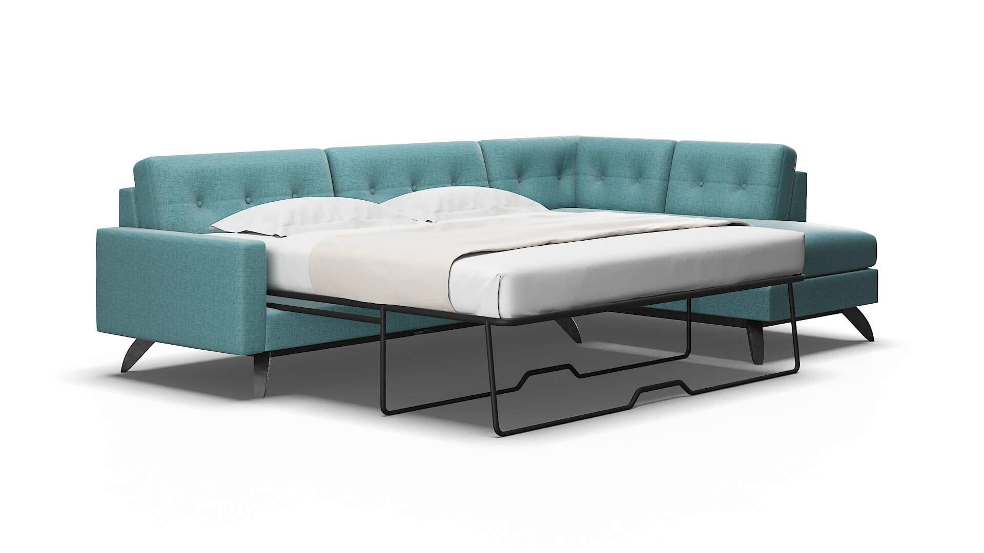 Milan Leslie Peacock Panel Sleeper Espresso legs 2