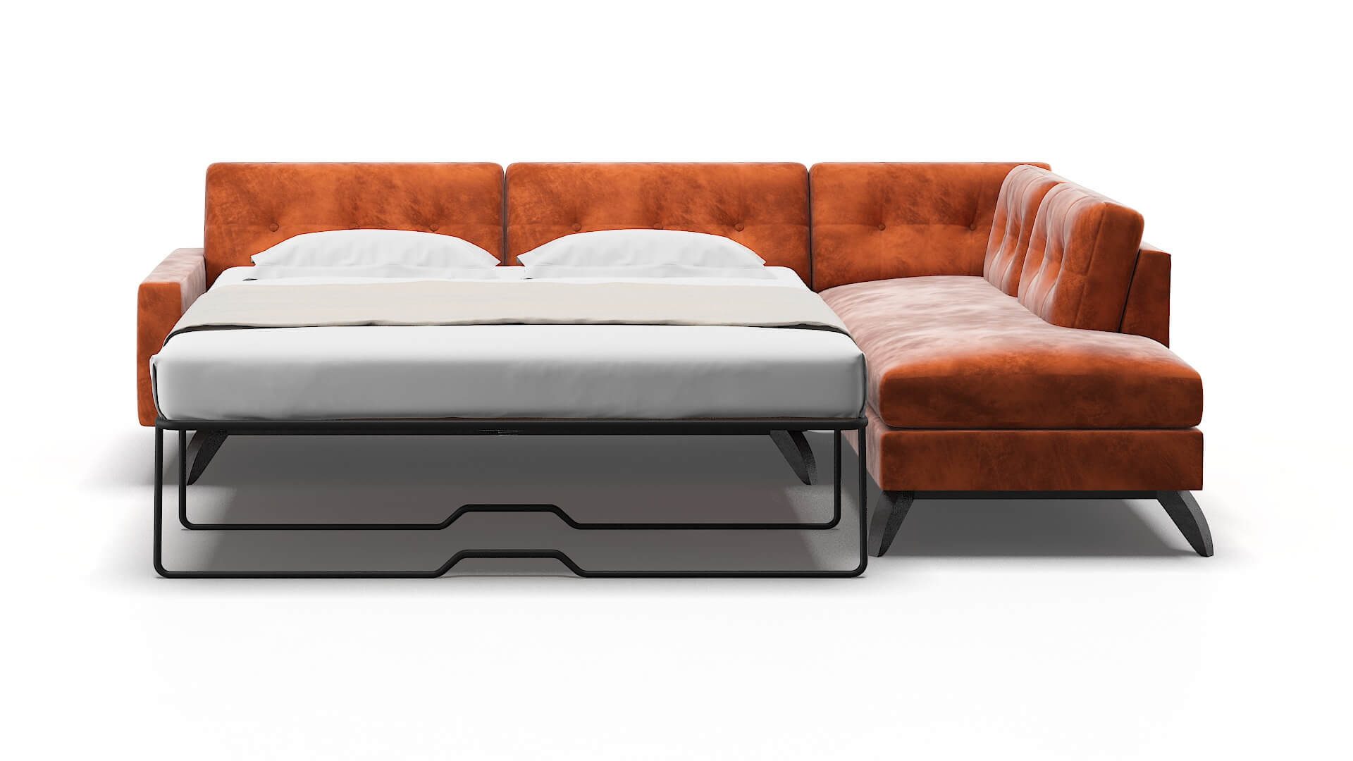 Milan Loft Copper Panel Sleeper Espresso legs 1