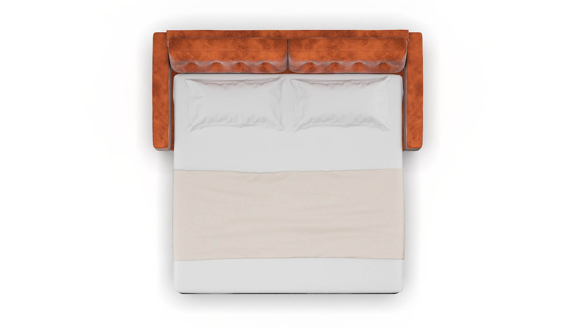 Milan Loft Copper Sofa Sleeper Espresso legs 3