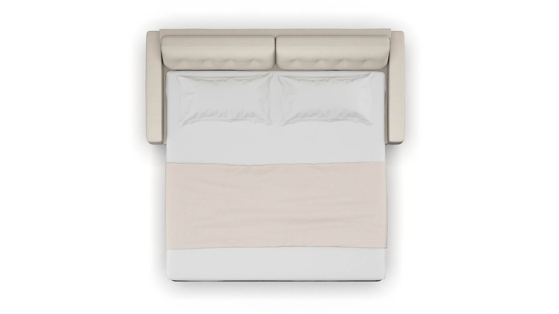 Milan Malibu Linen Sofa Sleeper Espresso legs 3