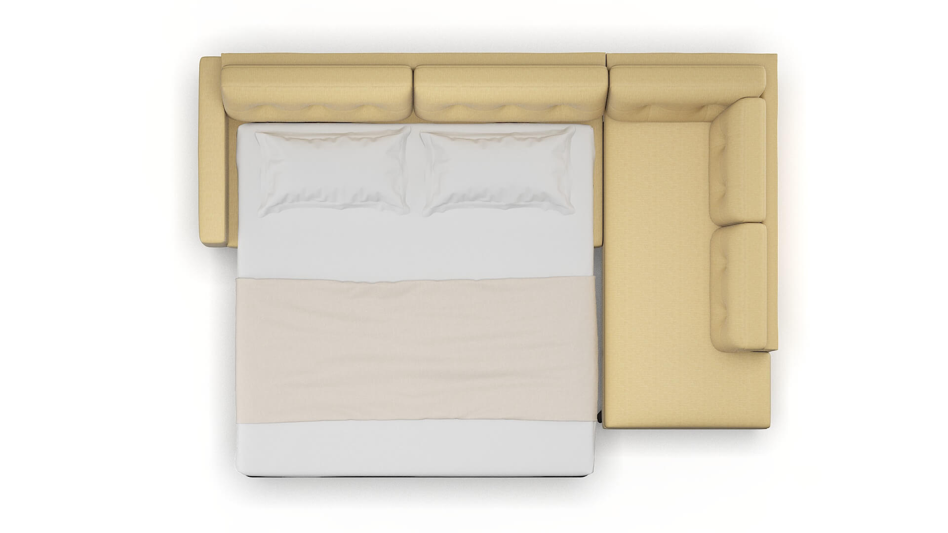 Milan Malibu Maize Panel Sleeper Espresso legs 3