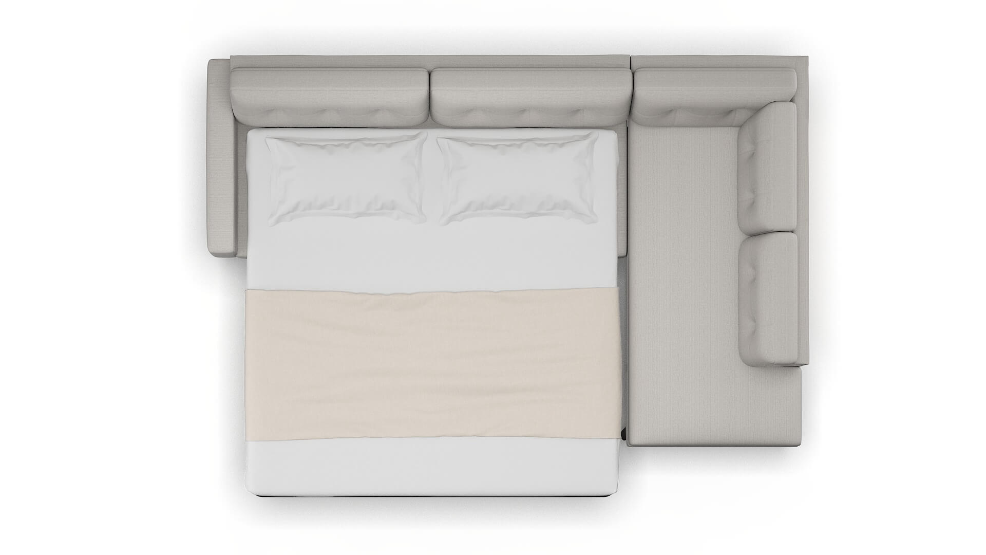 Milan Naples Ash Panel Sleeper Espresso legs 3