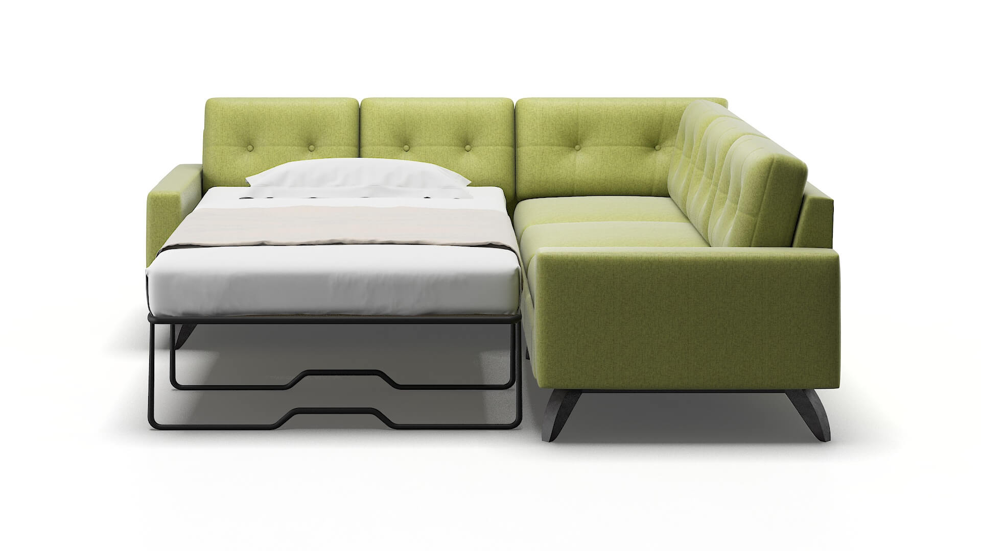 Milan Notion Appletini Sectional Sleeper Espresso legs 1