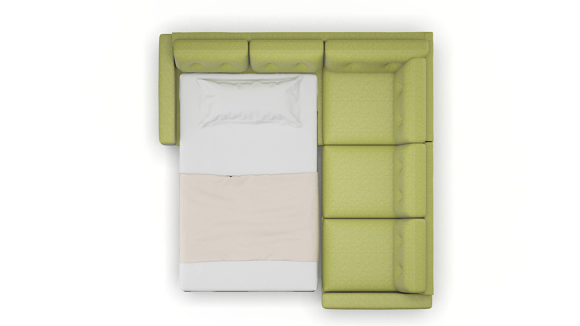 Milan Notion Appletini Sectional Sleeper Espresso legs 3