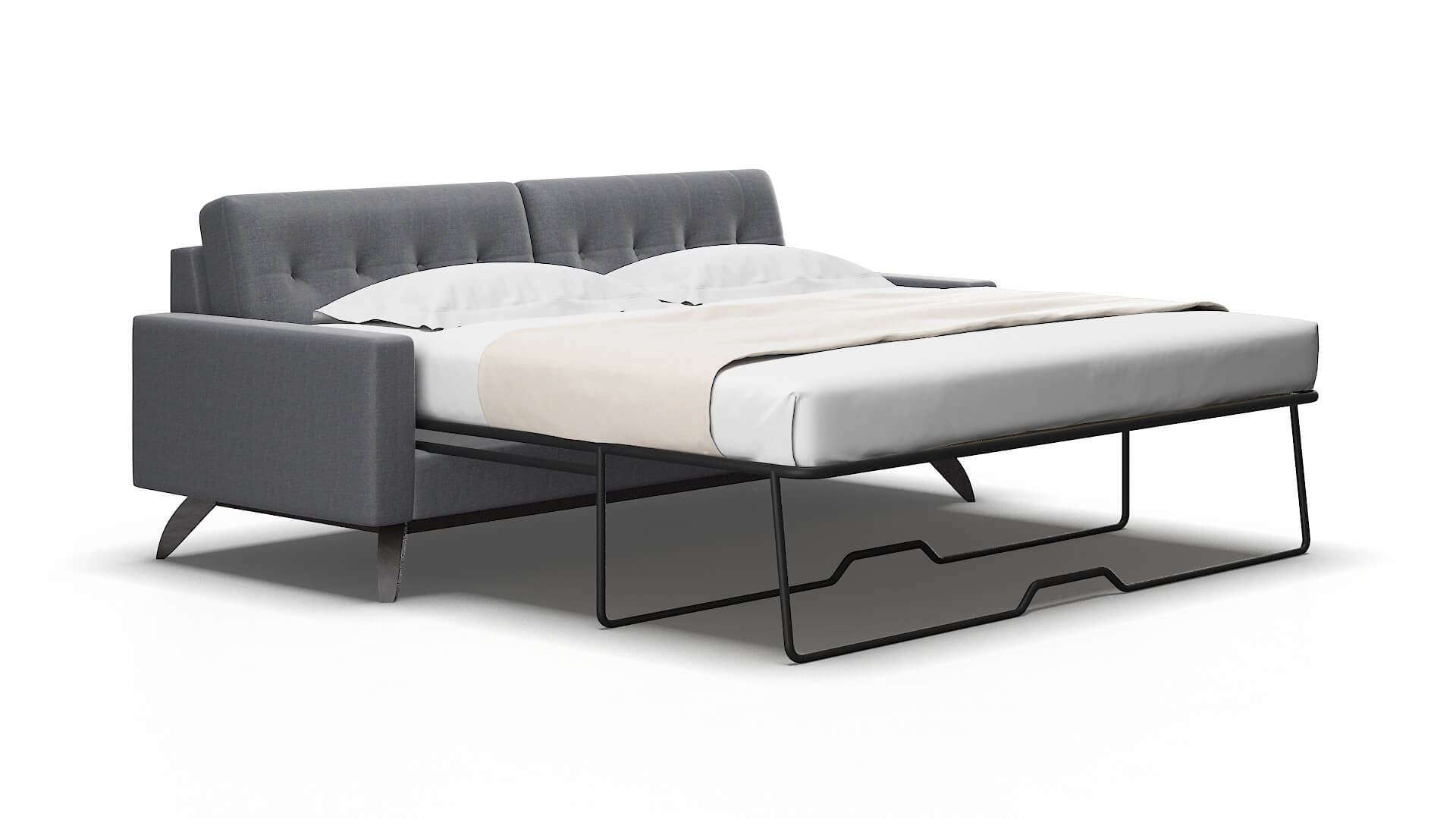 Milan Notion Graphite Sofa Sleeper Espresso legs 2