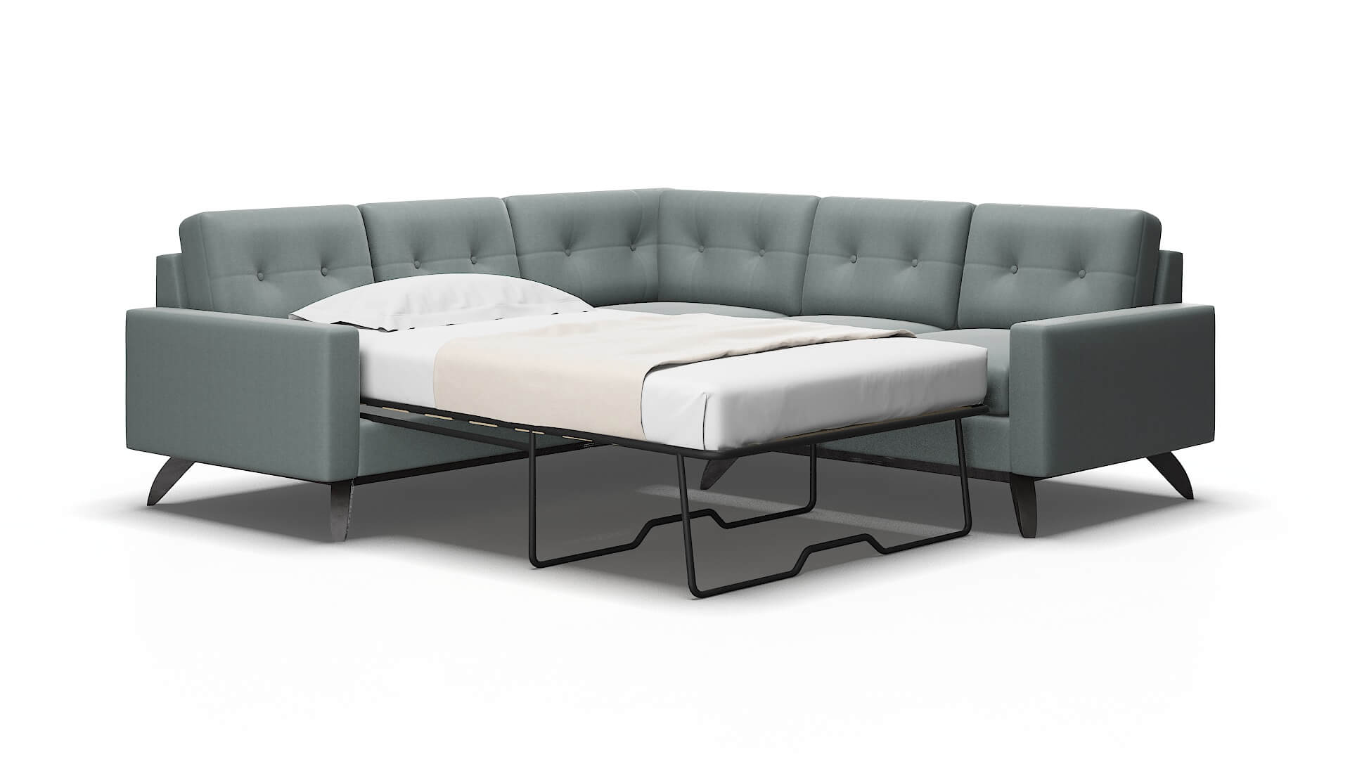 Milan Oakley baltic Sectional sleeper Espresso Legs  2