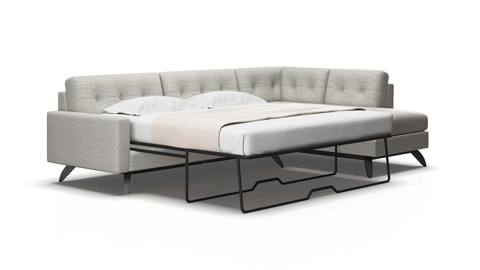 Milan Oceanside Granite Panel Sleeper espresso legs 2