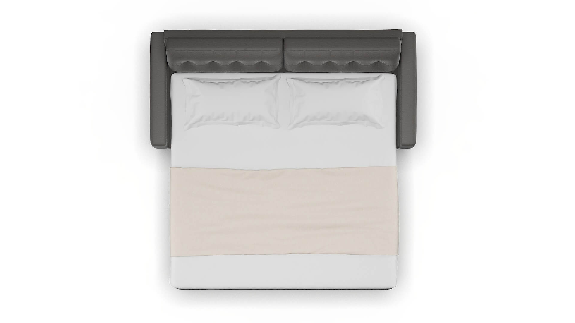 Milan Oscar Grey Sofa Sleeper Espresso legs 3