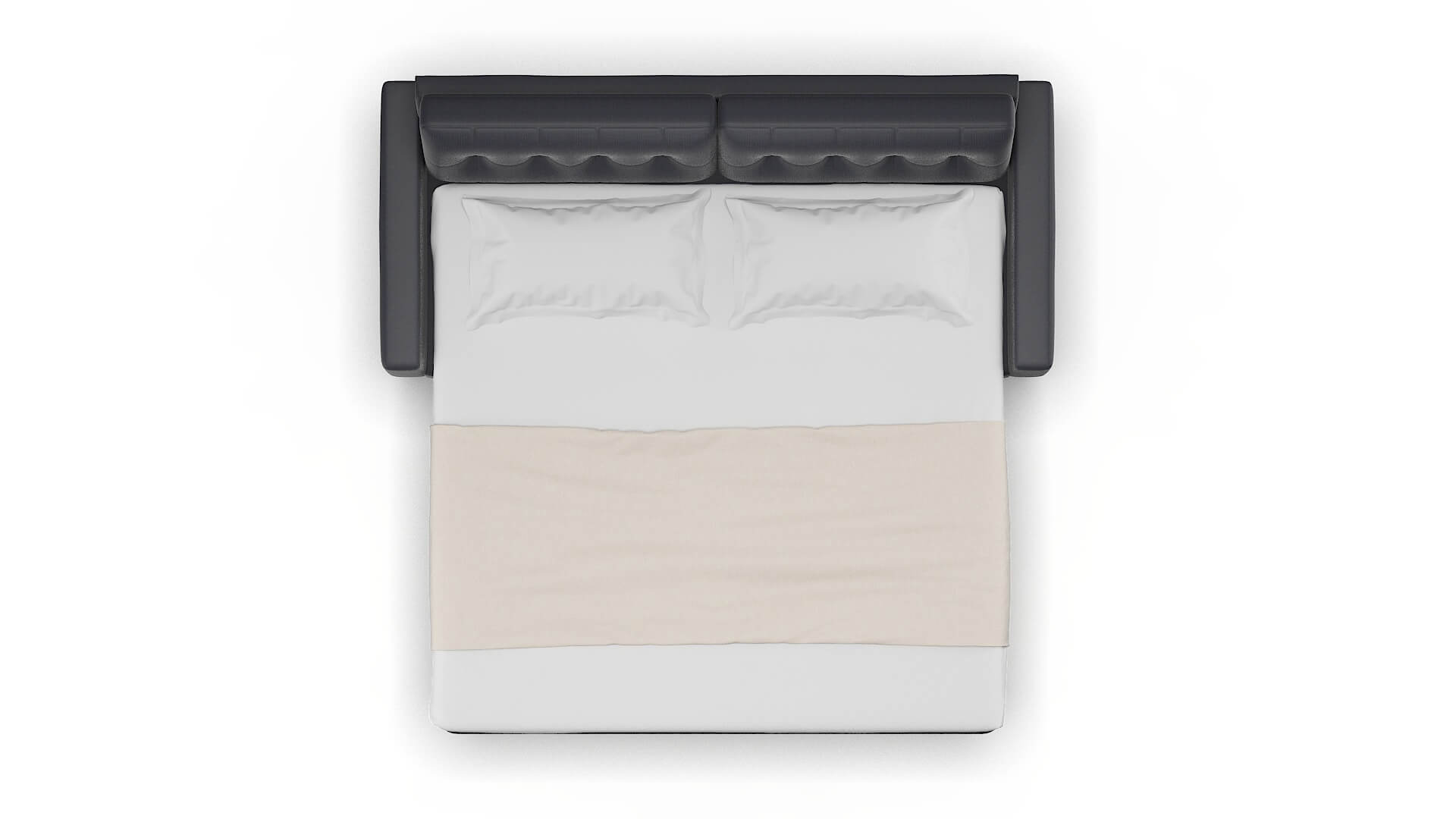 Milan Parker Midnight Sofa Sleeper Espresso legs 3