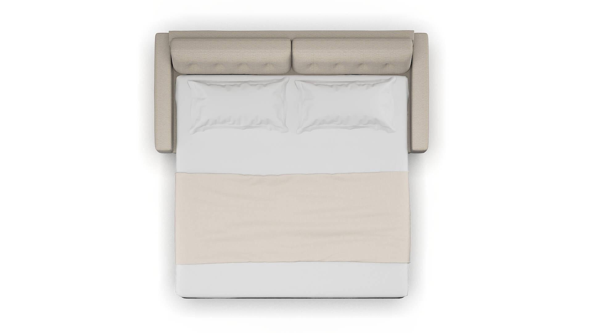 Milan Parker Wheat Sofa Sleeper Espresso legs 3