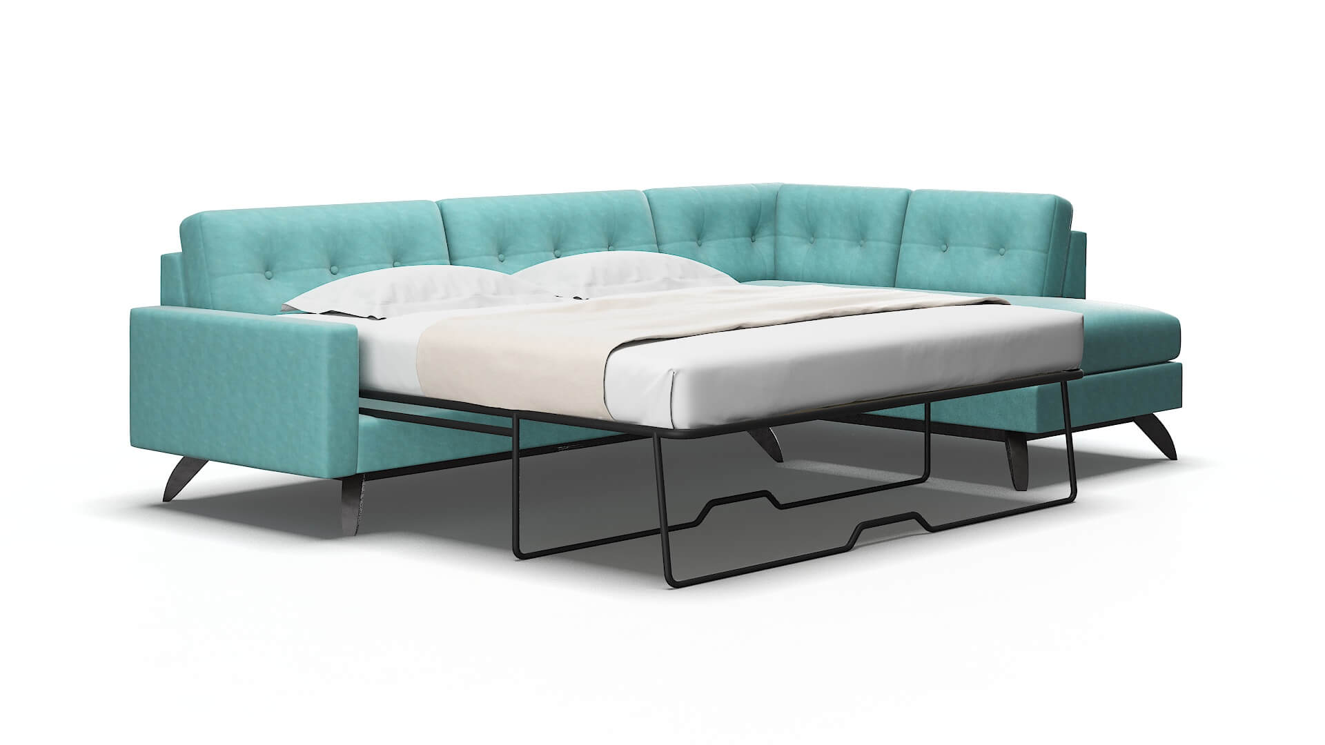 Milan Portland mercury Panel sleeper Espresso Legs  2