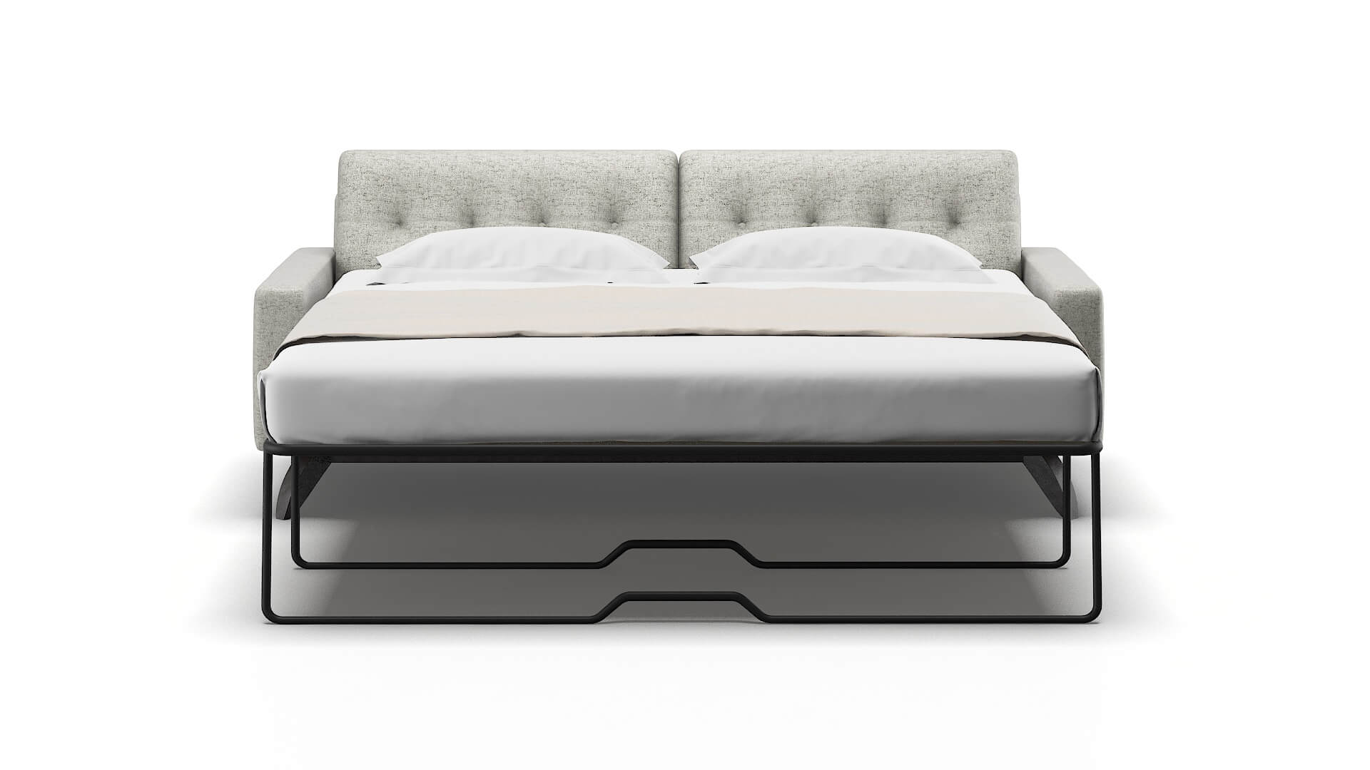 Milan Prime Gravel Sofa Sleeper Espresso legs 1