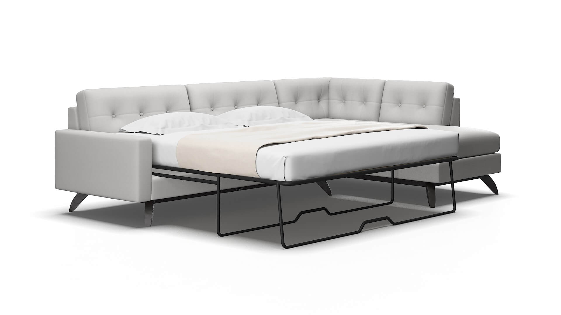 Milan Prisma Steam Panel Sleeper Espresso legs 2