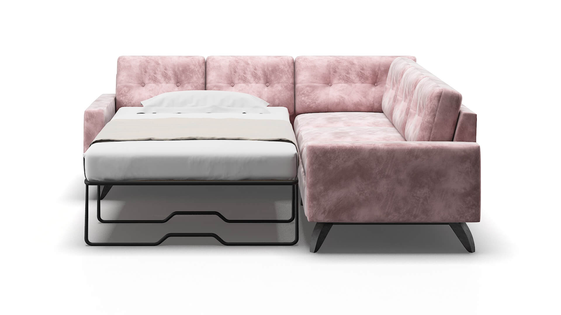 Milan Quartz 705 Sectional Sleeper Espresso legs 1