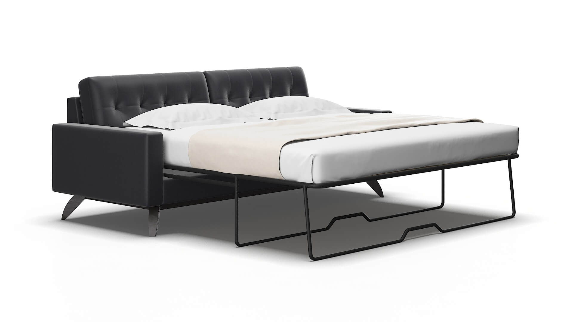 Milan Redondo Navy Sofa Sleeper Espresso legs 2