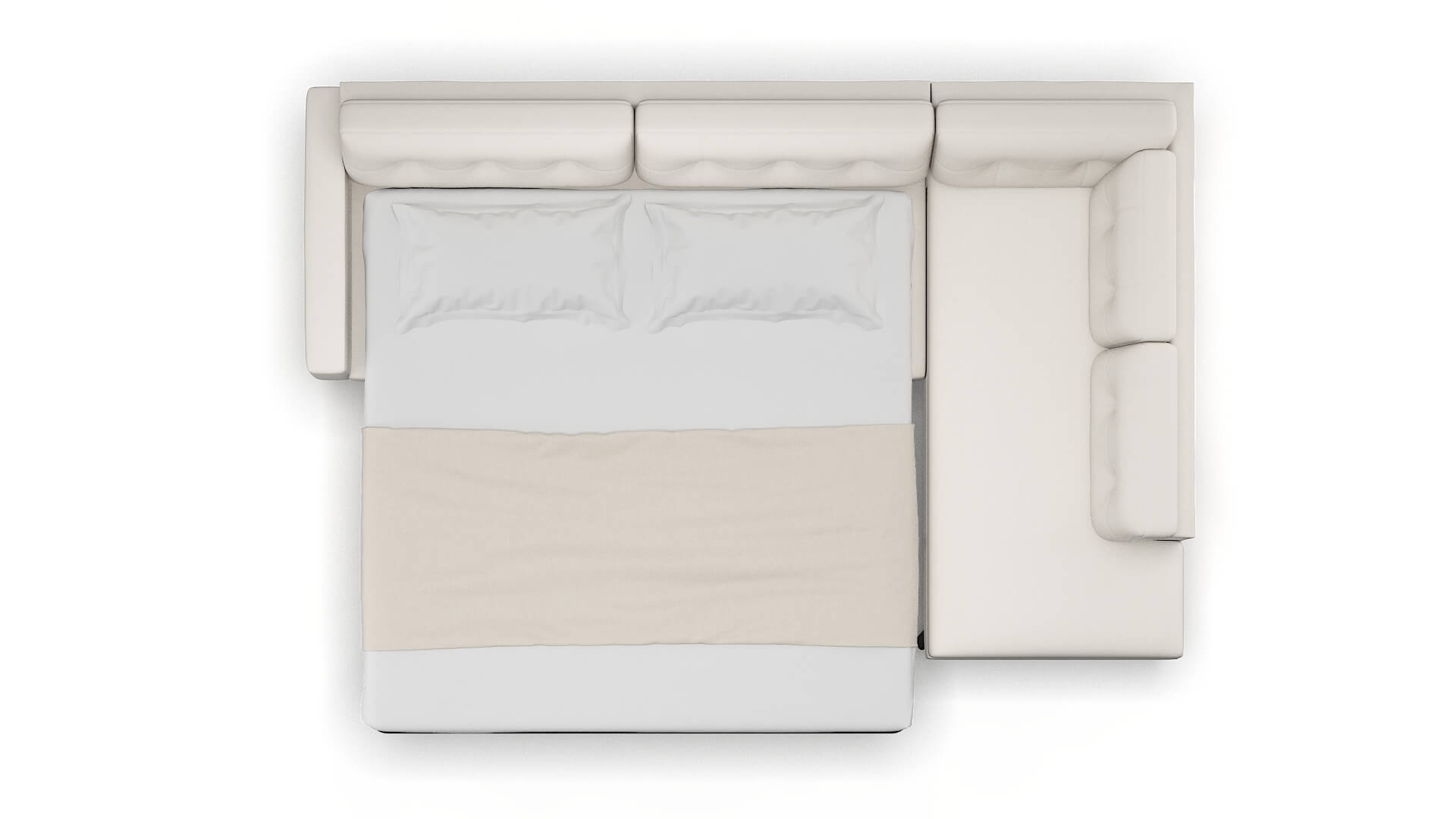 Milan Redondo Pearl Panel Sleeper Espresso legs 3