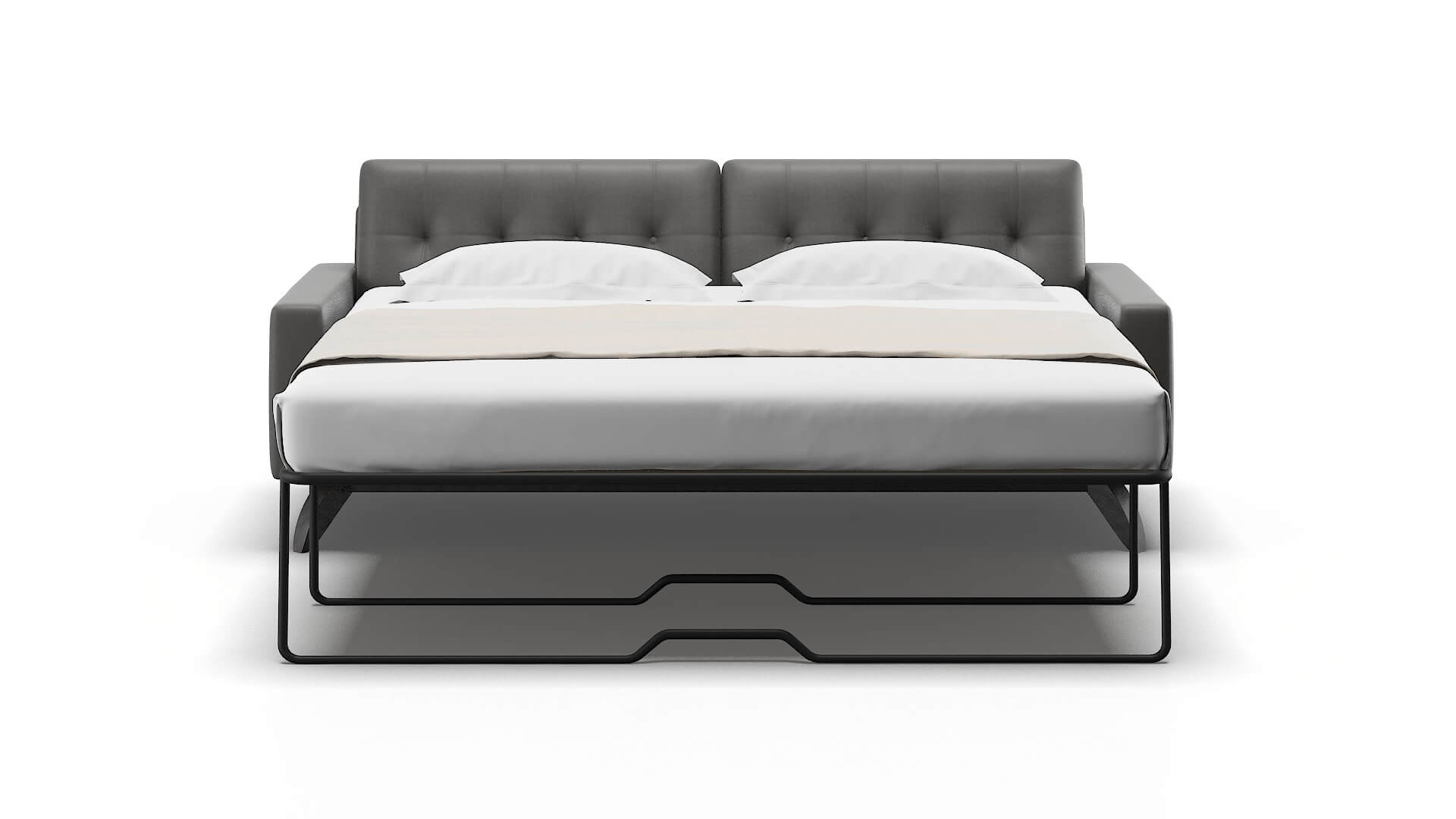 Milan Rocket Charcoal Sofa Sleeper Espresso legs 1