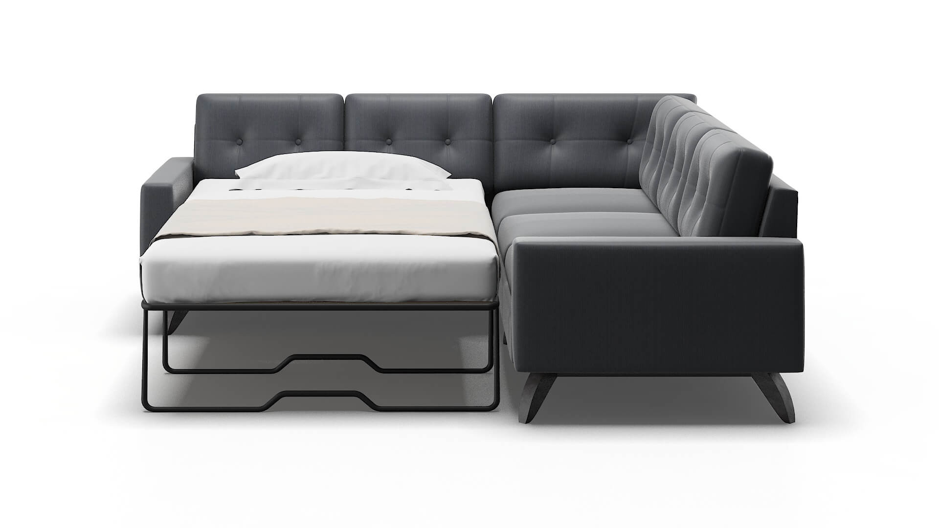 Milan Rocket Eclipse Sectional Sleeper Espresso legs 1