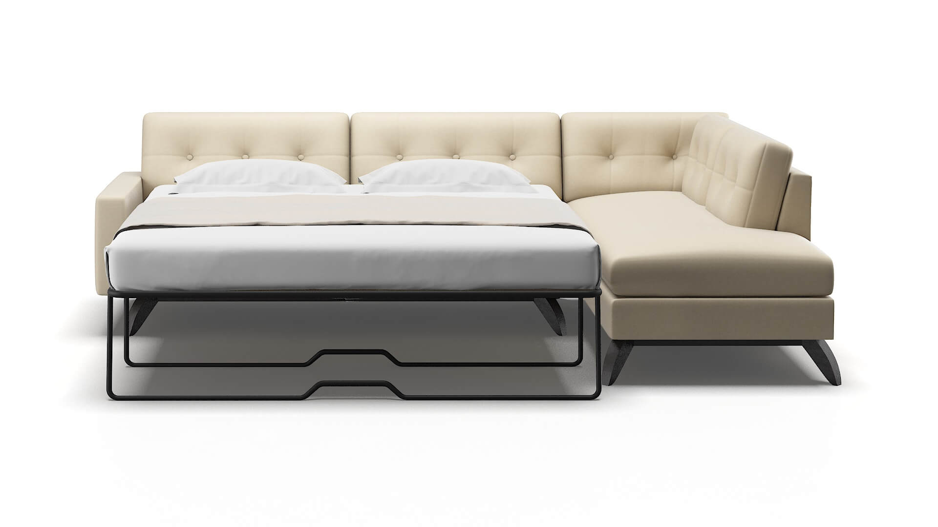 Milan Rocket Sand Panel Sleeper Espresso legs 1