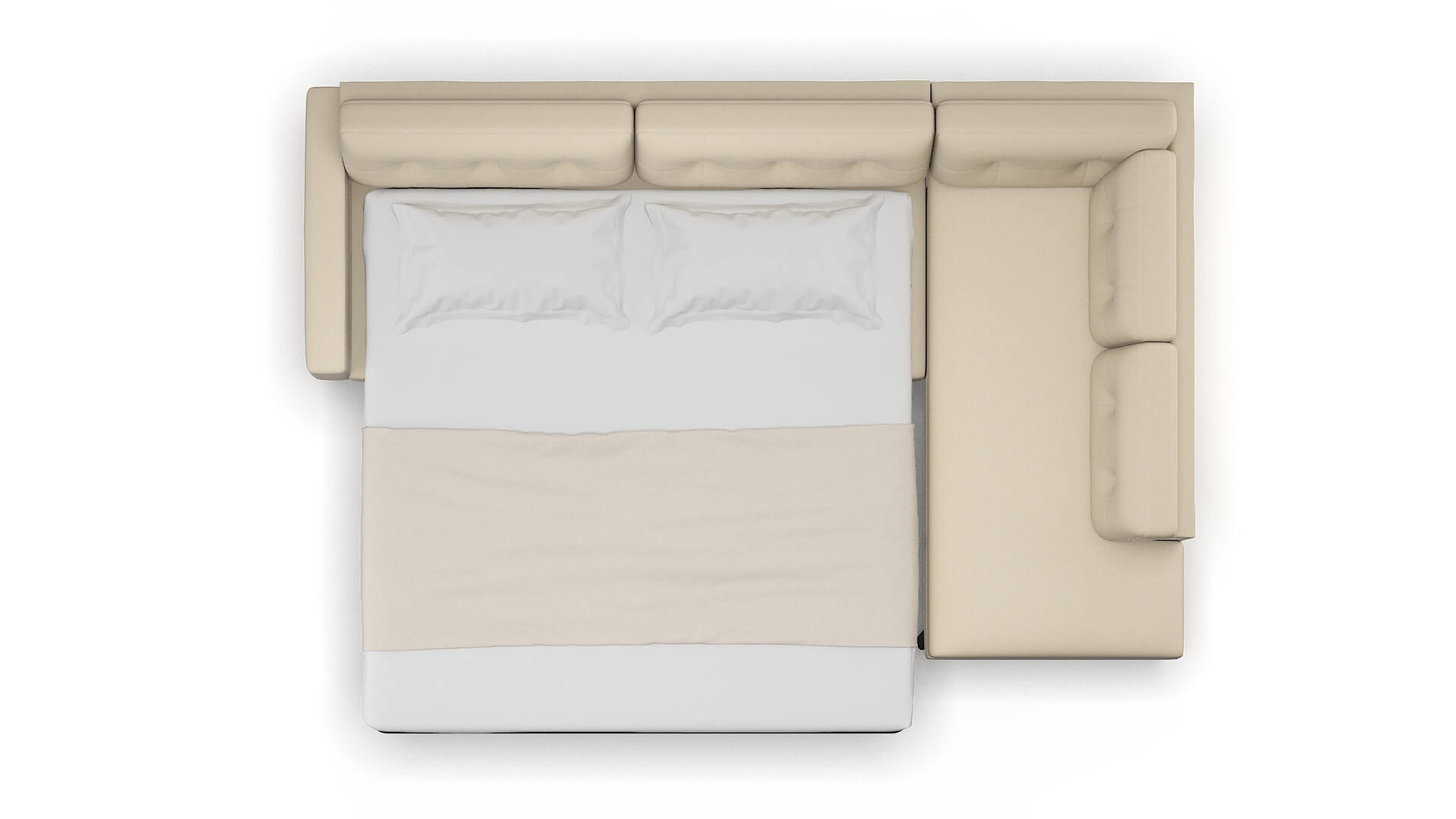 Milan Rocket Sand Panel Sleeper Espresso legs 3