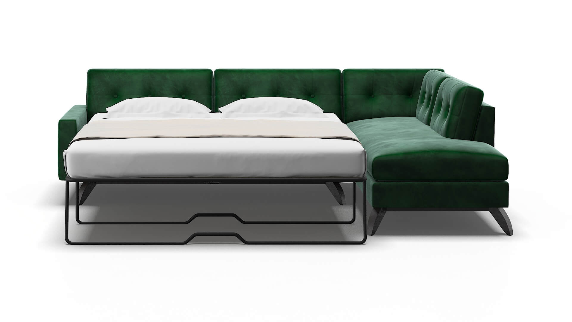 Milan Royale Evergreen Panel Sleeper Espresso legs 1