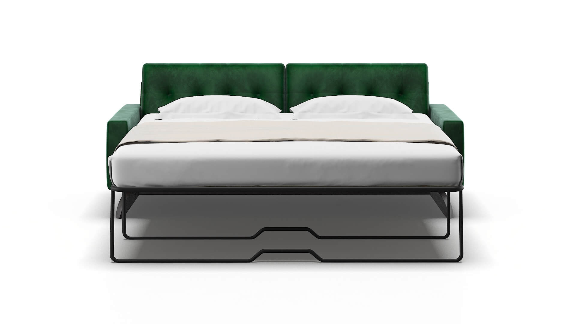 Milan Royale Evergreen Sofa Sleeper Espresso legs 1