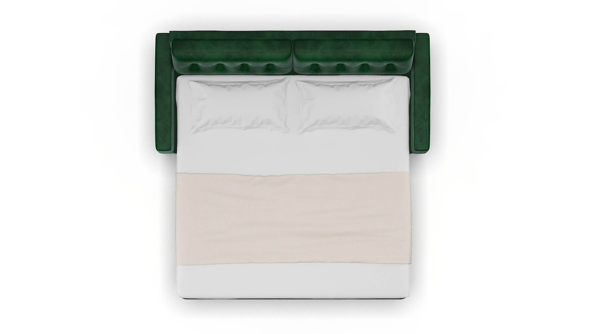 Milan Royale Evergreen Sofa Sleeper Espresso legs 3