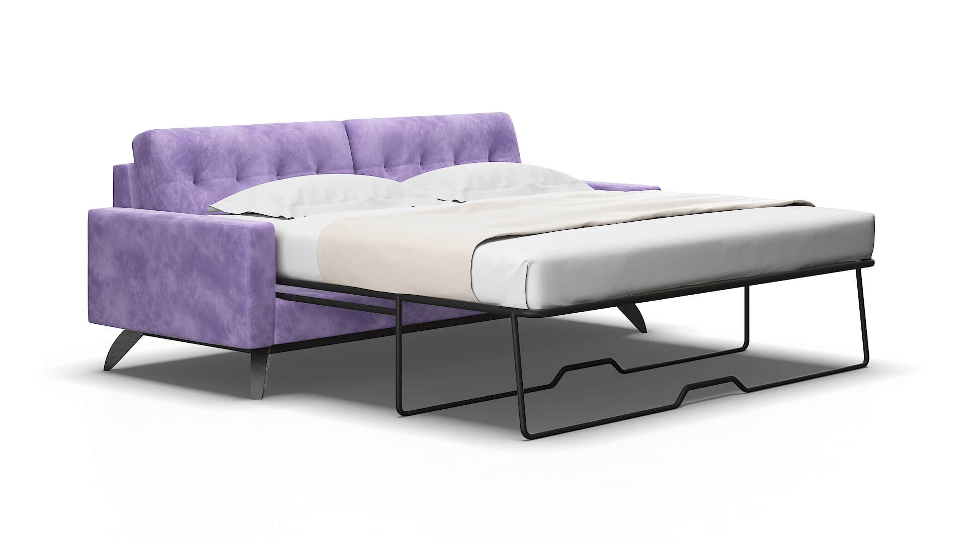 Milan Royale lavender Sofa sleeper Espresso Legs  2