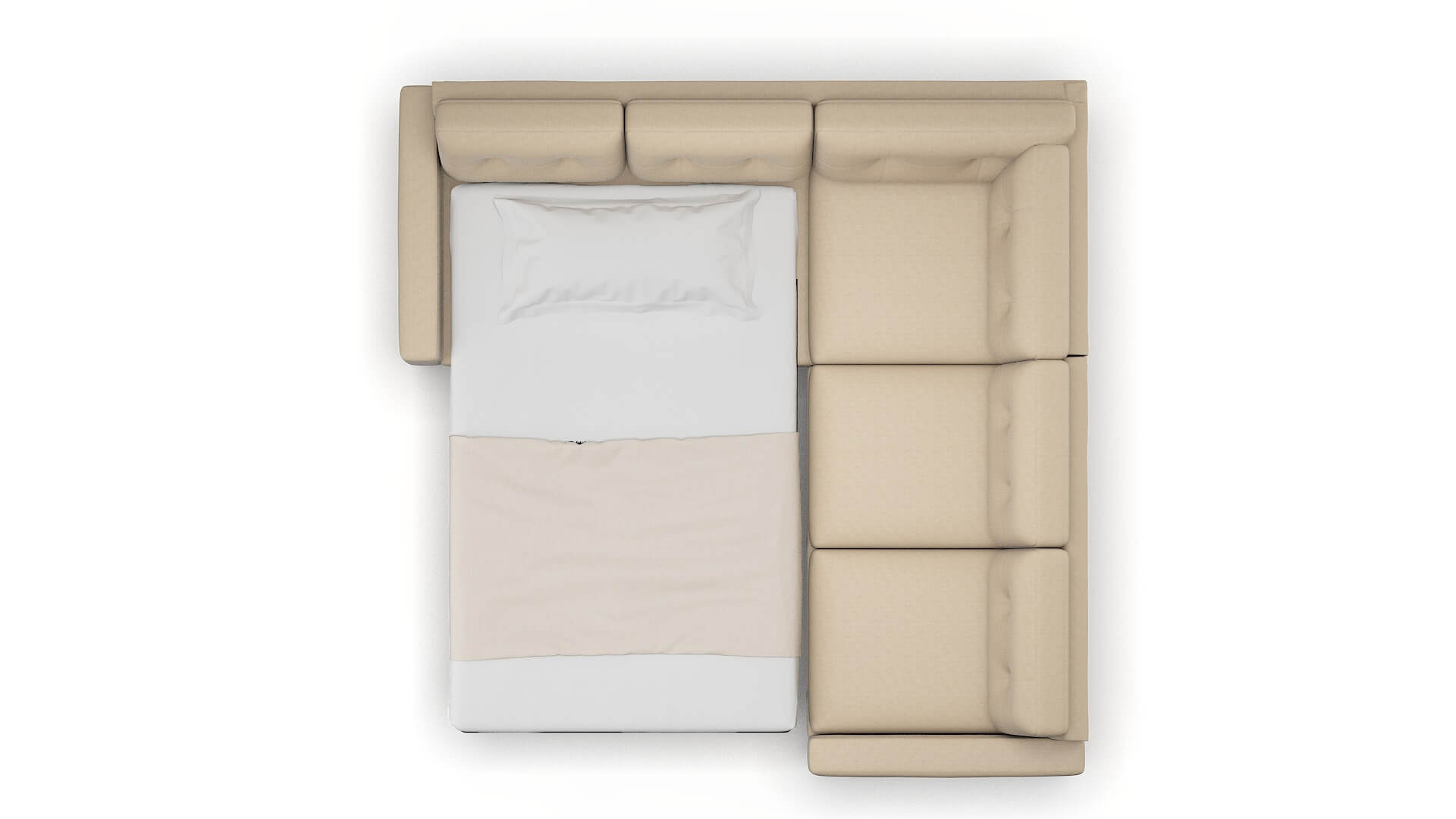 Milan Royale Mondo Sectional Sleeper Espresso legs 3