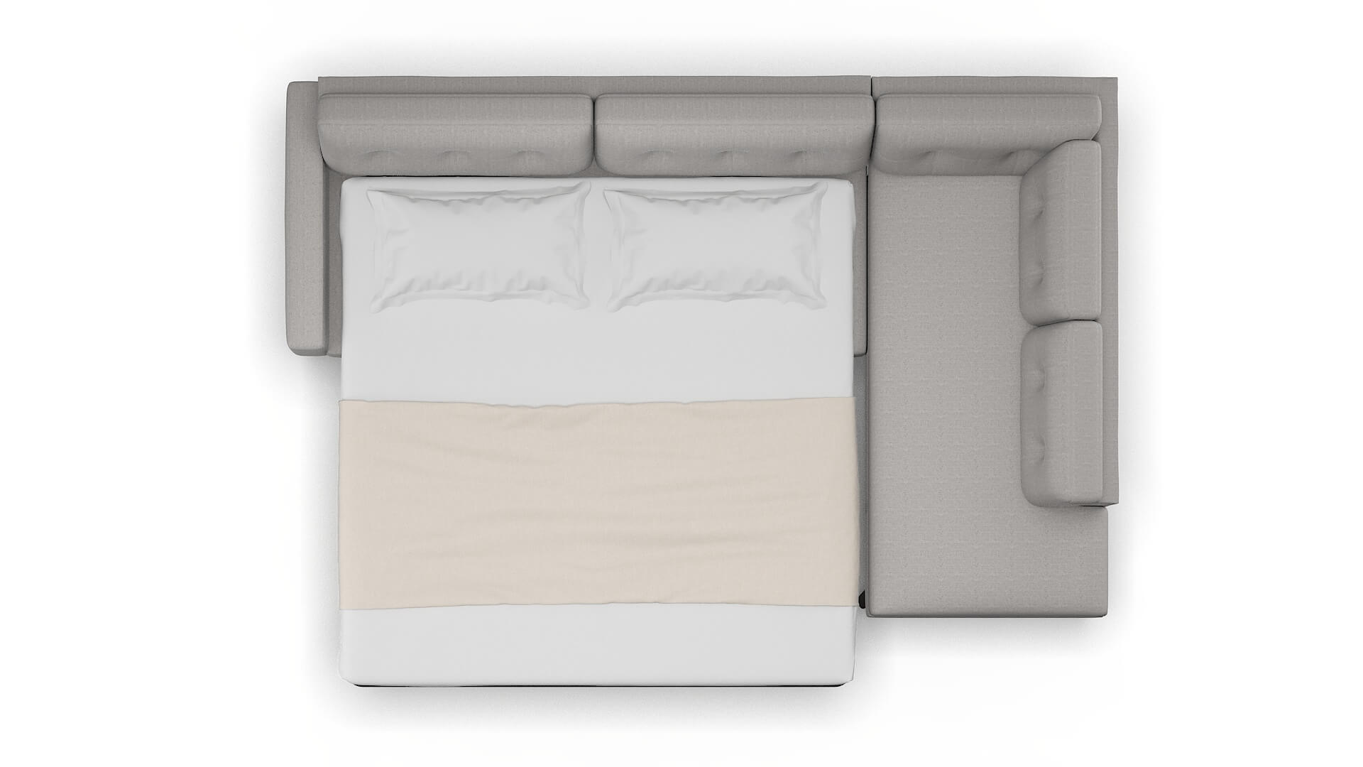 Milan Sasha Silver Panel Sleeper Espresso legs 3