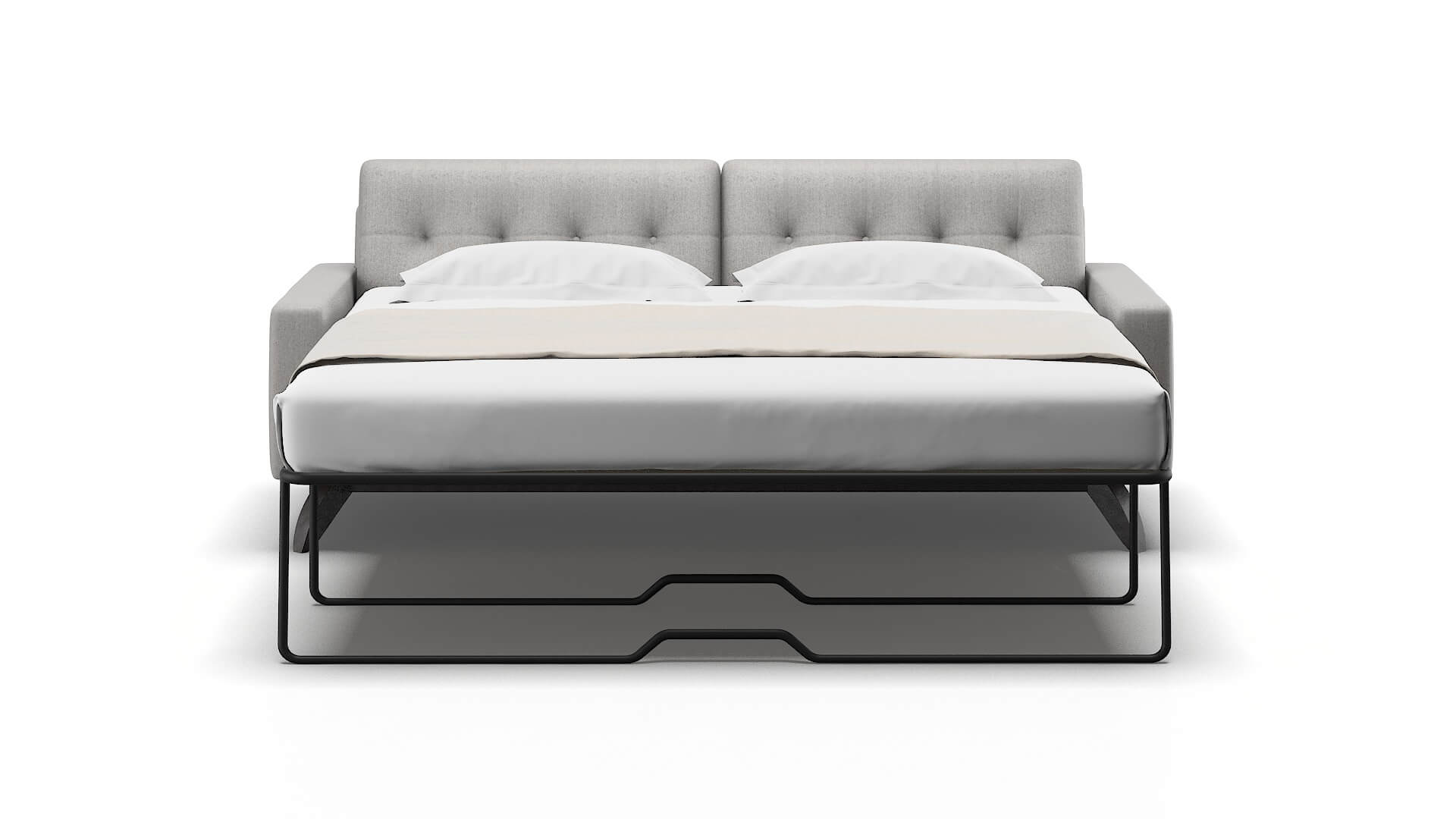 Milan Sasha Silver Sofa Sleeper Espresso legs 1