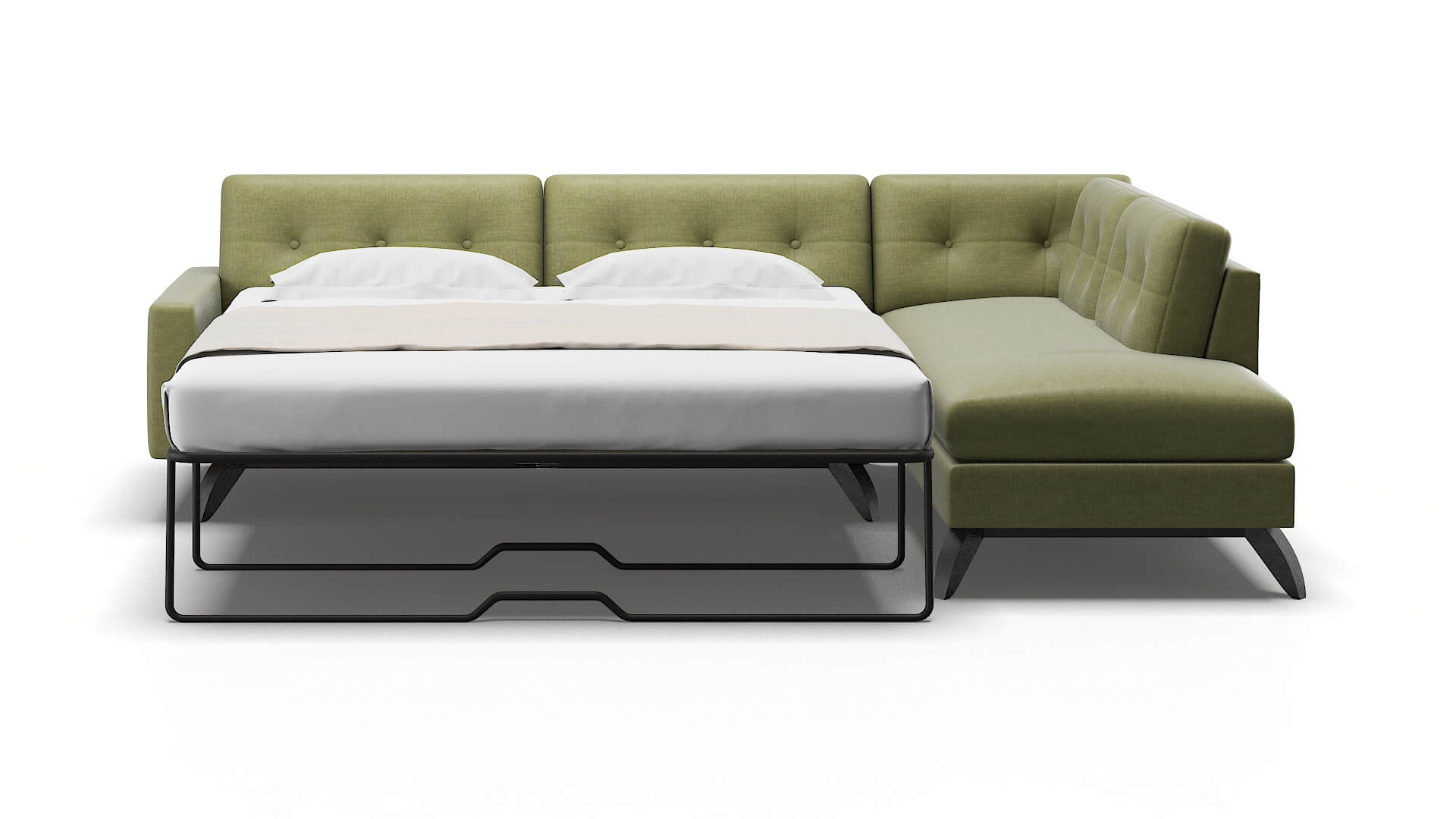 Milan Simplex Sour_apple Panel Sleeper Espresso legs 1