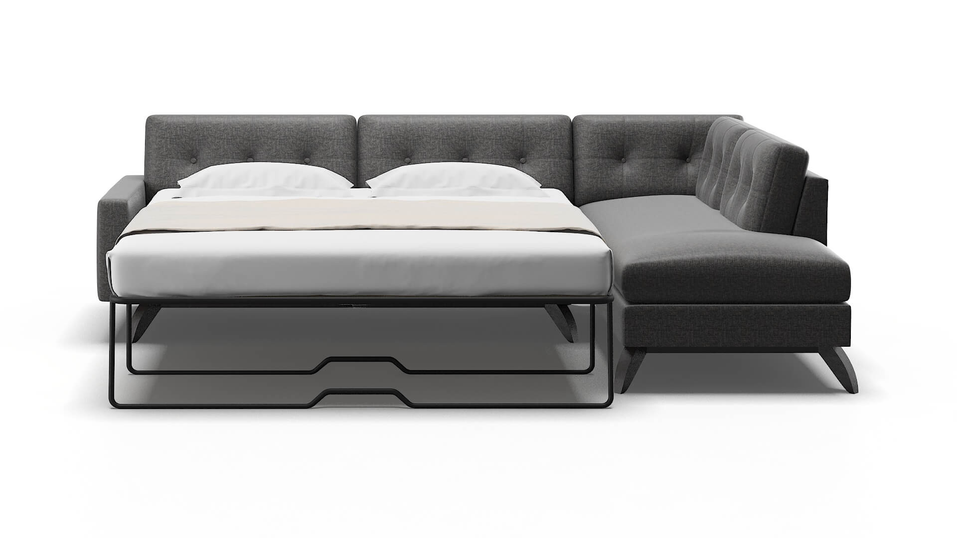 Milan Sosoftness 51 Panel Sleeper Espresso legs 1