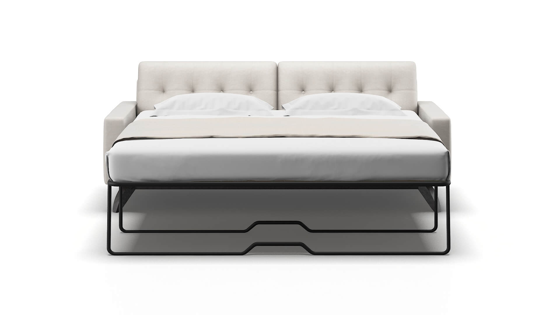 Milan Suave Dove Sofa Sleeper Espresso legs 1