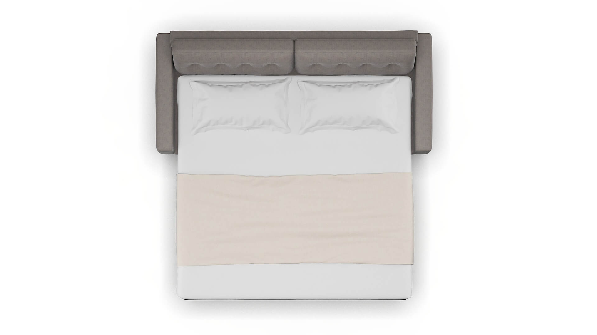 Milan Suave Slate Sofa Sleeper Espresso legs 3