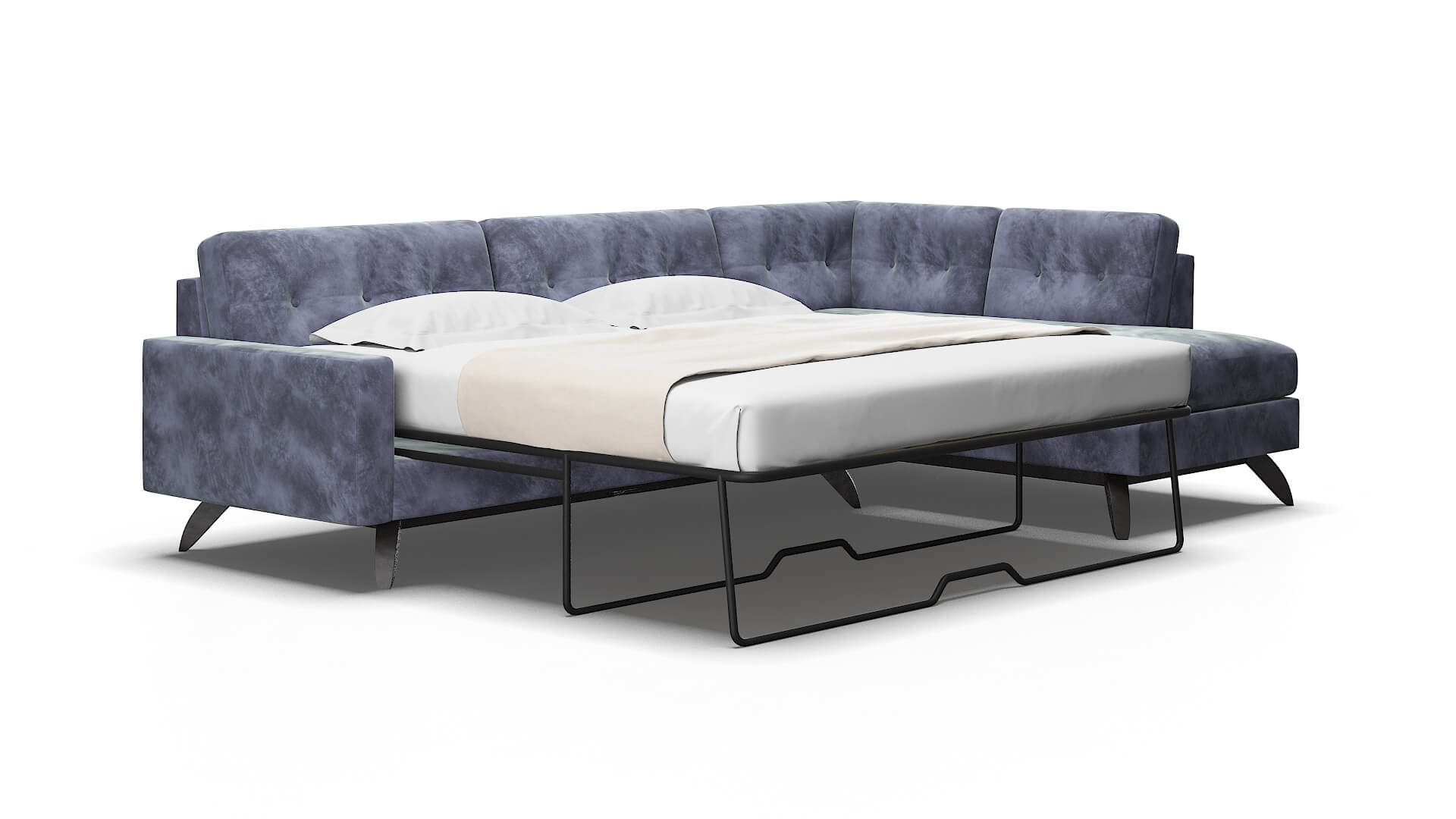 Milan Terrain dusk Panel sleeper Espresso Legs  2