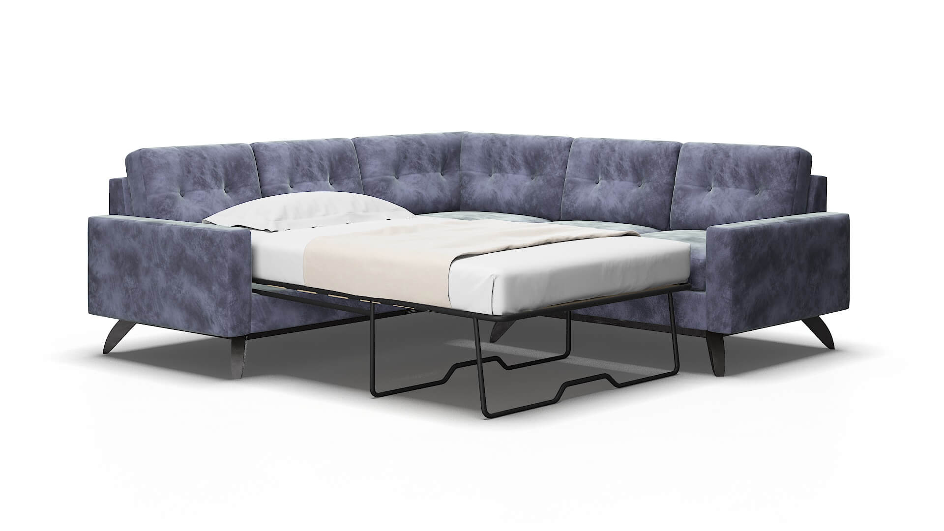 Milan Terrain dusk Sectional sleeper Espresso Legs  2