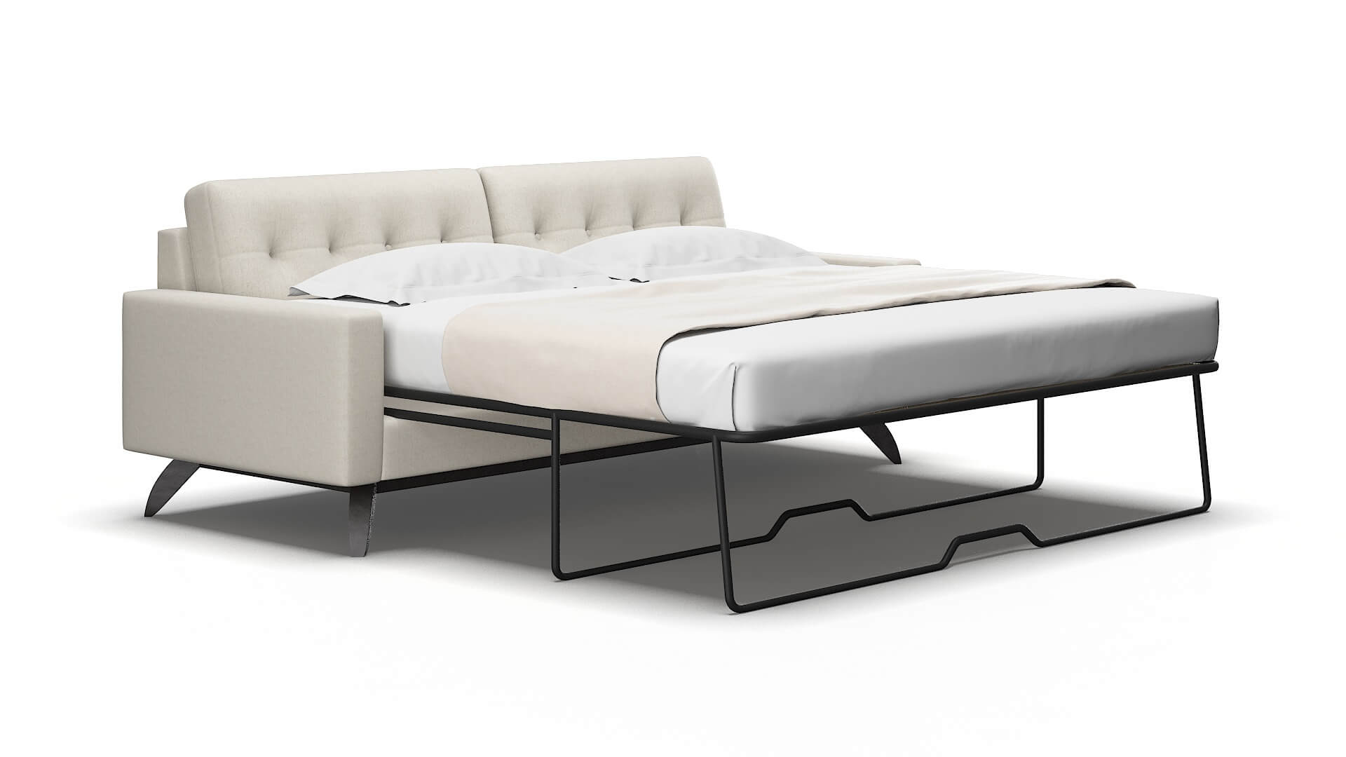 Milan Terrain natural Sofa sleeper Espresso Legs  2